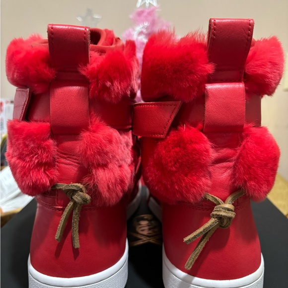 AIR JORDAN 1 “LUX” RUBY STREET ALPS CUSTOM MADE NIKE WITH FUR. - Picture 6 of 16